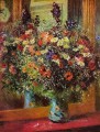 bouquet in front of a mirror flower Pierre Auguste Renoir